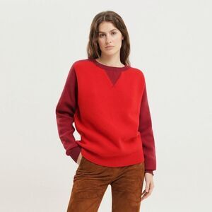 1989 STUDIO Women's Two-Tone Crewneck Sweater Women RED Sweaters & Knitwear